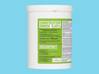 Ukorzeniacz Rhizopon chryzotop zielony 0,25% 500 g