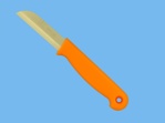 Nóż pomarańczowy 65mm